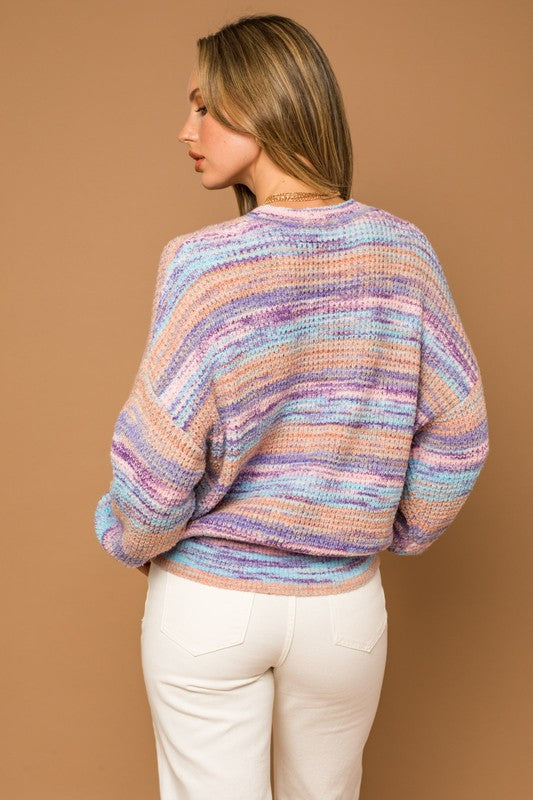 Add The Charm Sweater in Multi - SMALL