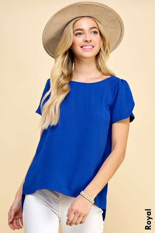 Sweet Sophistication Top in Royal Blue - small