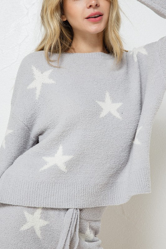 Irresistibly Soft Star Print Top and Short Set