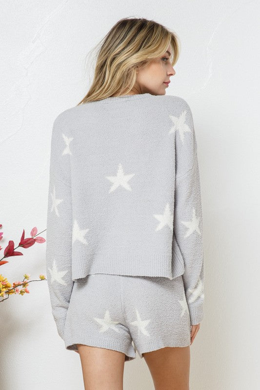 Irresistibly Soft Star Print Top and Short Set