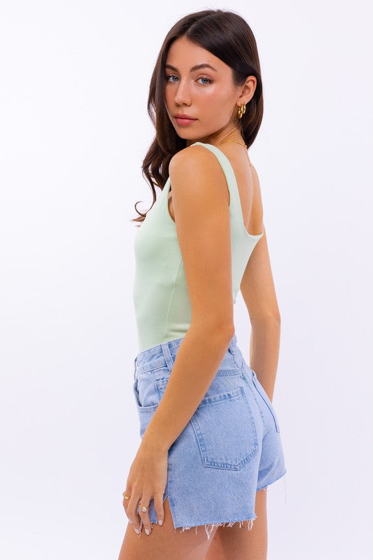Softest Ever Square Neck Tank Bodysuit