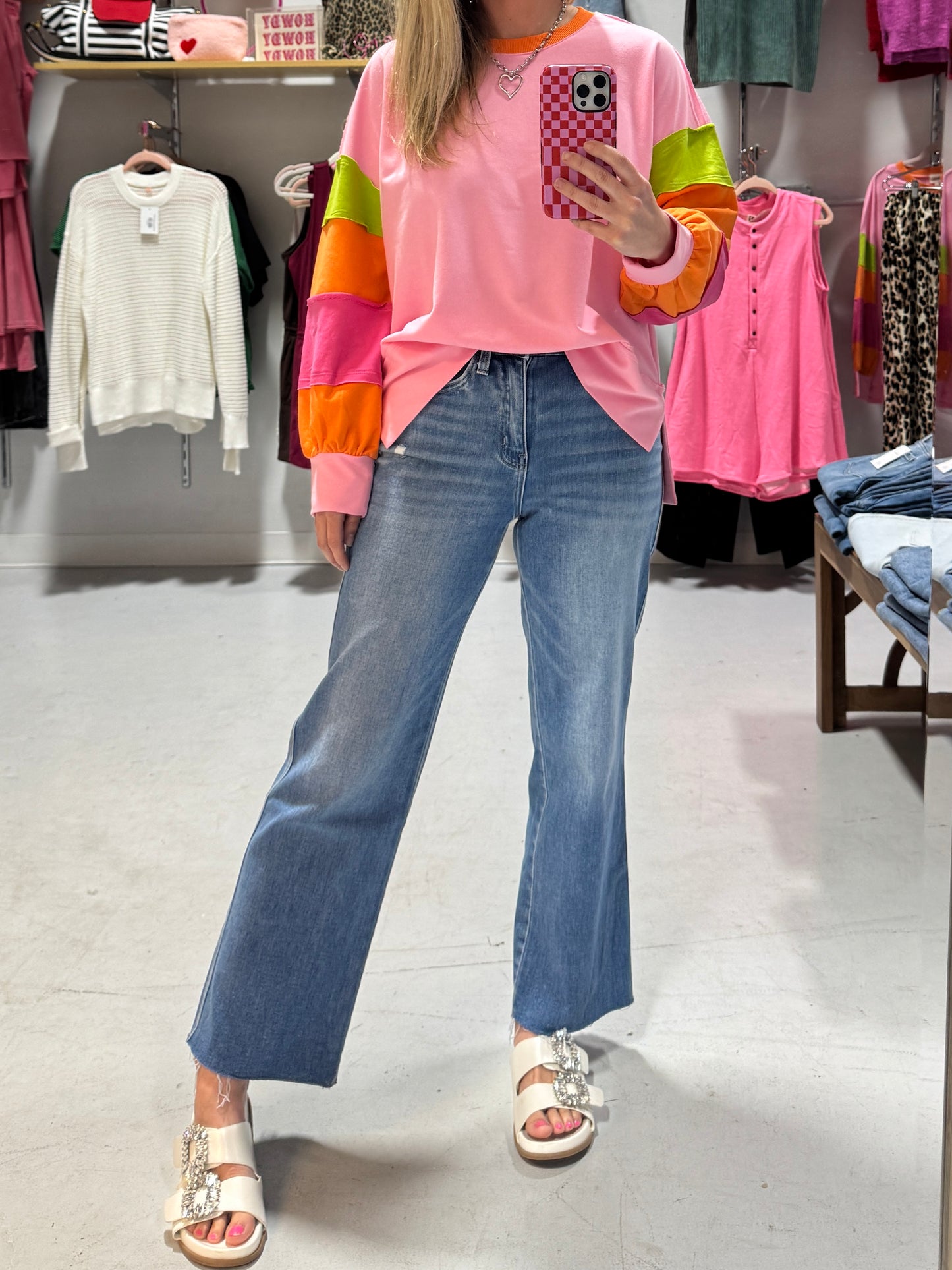 Shannon Slim Wide Leg Jeans