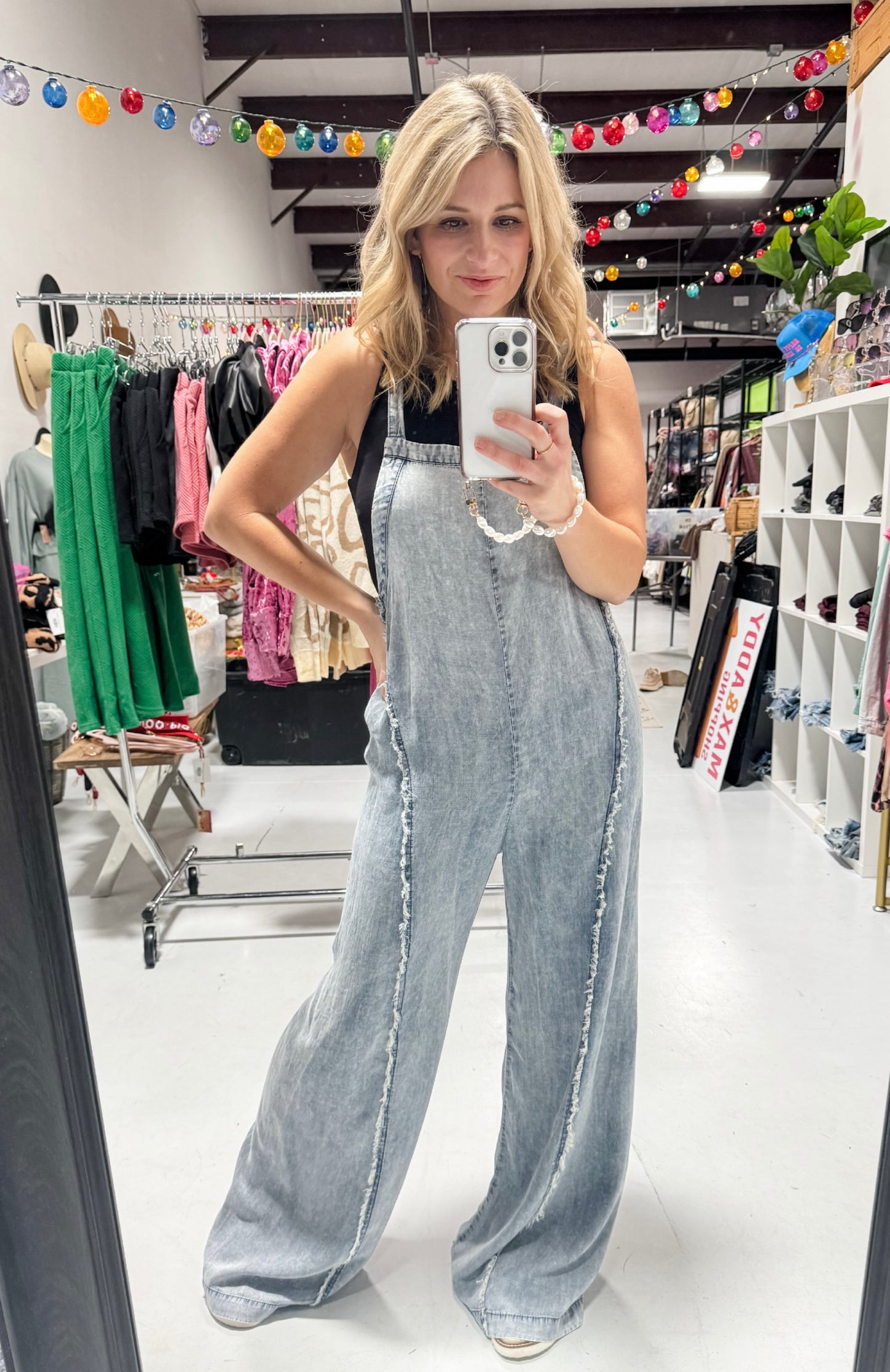 Mineral Washed Tencel Jumpsuit