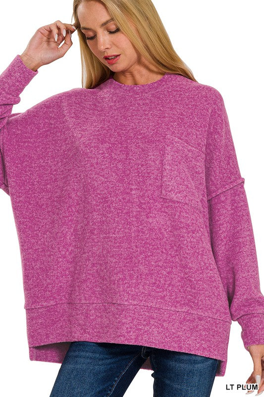 Irresistibly Soft Top in Lt Plum