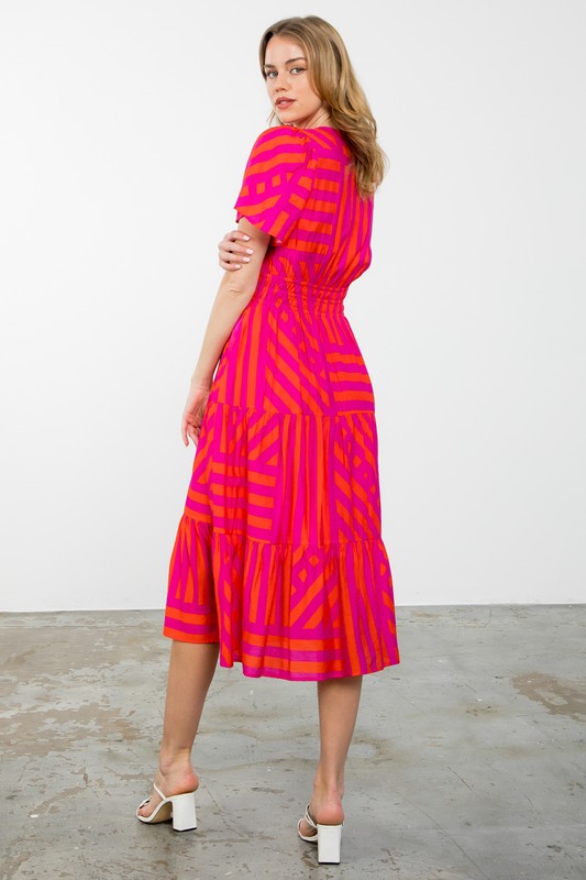 Forever Yours Dress in Red/Magenta