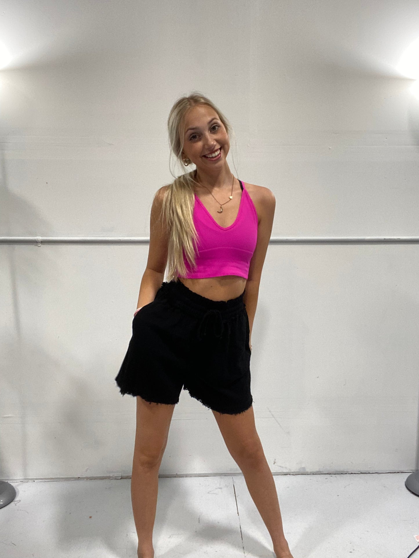 Coast to Coast Comfy Shorts in Black - SMALL