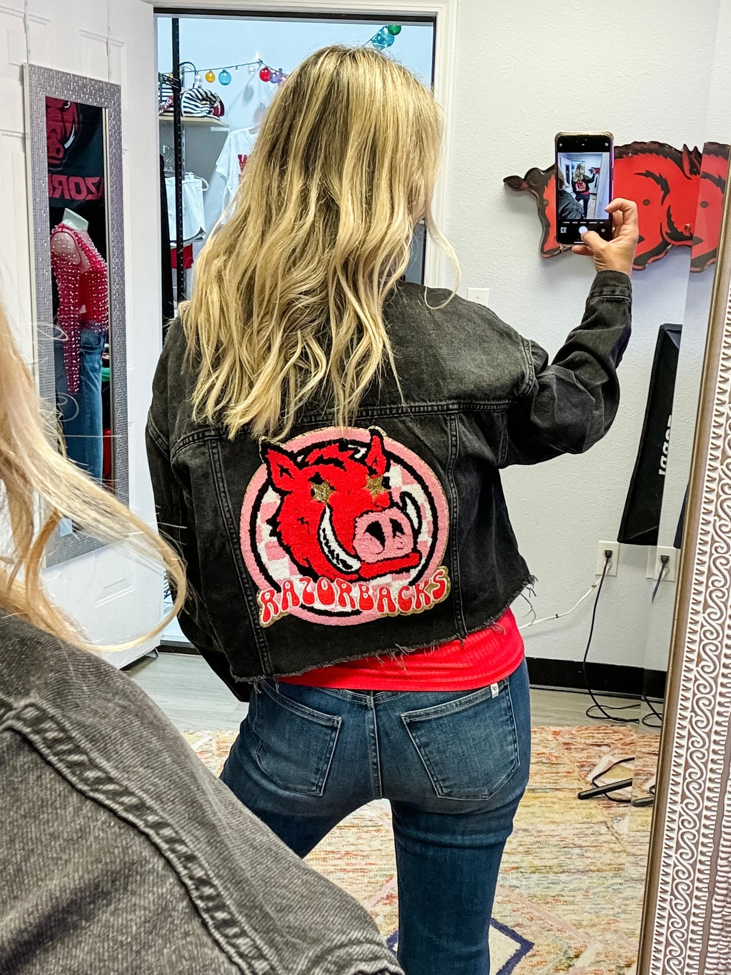 Razorback Jean Jacket in Black Wash