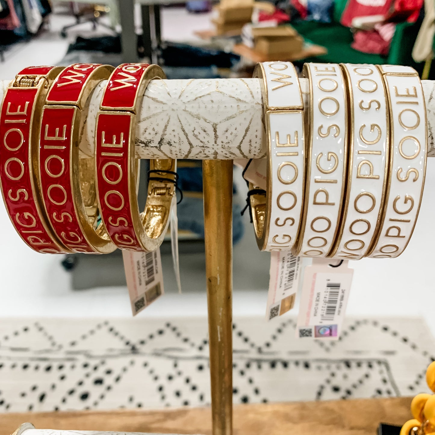 Woo Pig Sooie Bangle in Red