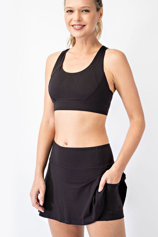Not Just For Tennis Skort in Black