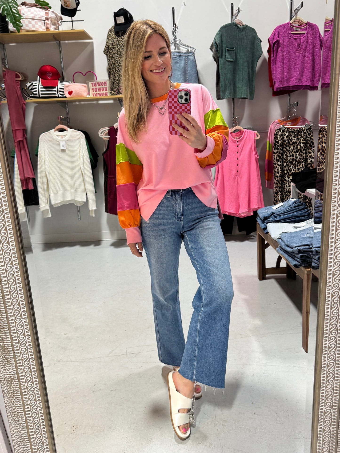 Shannon Slim Wide Leg Jeans