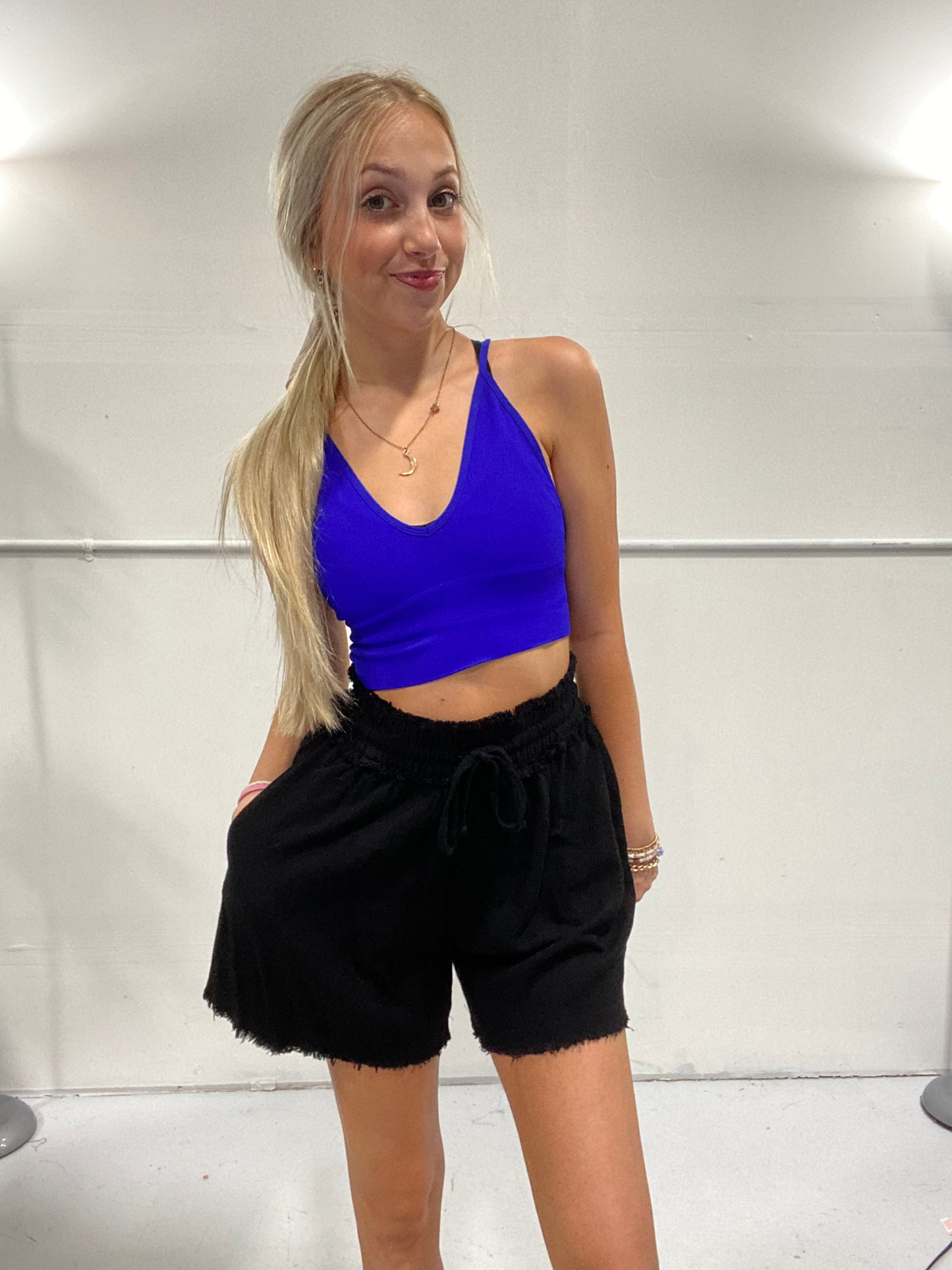 Coast to Coast Comfy Shorts in Black - SMALL