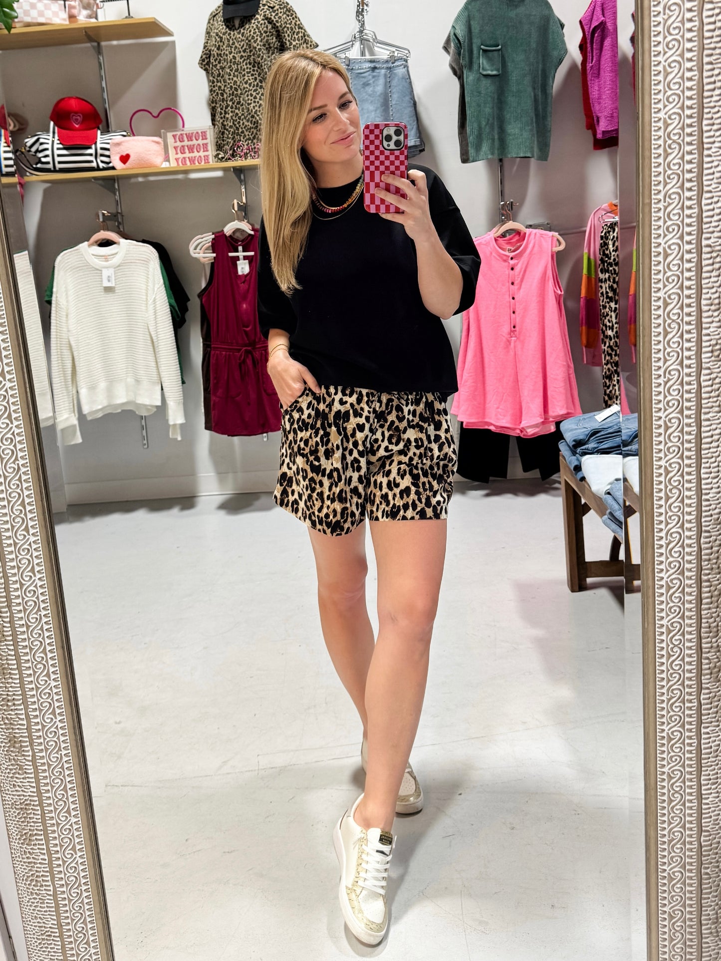 Anything But Basic Scuba Short Sleeve Top in Black