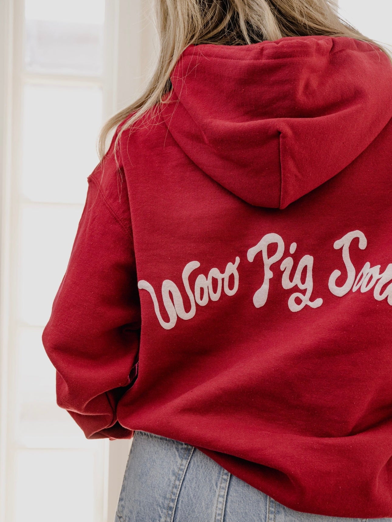Woo Pig Sooie Hoodie in Red