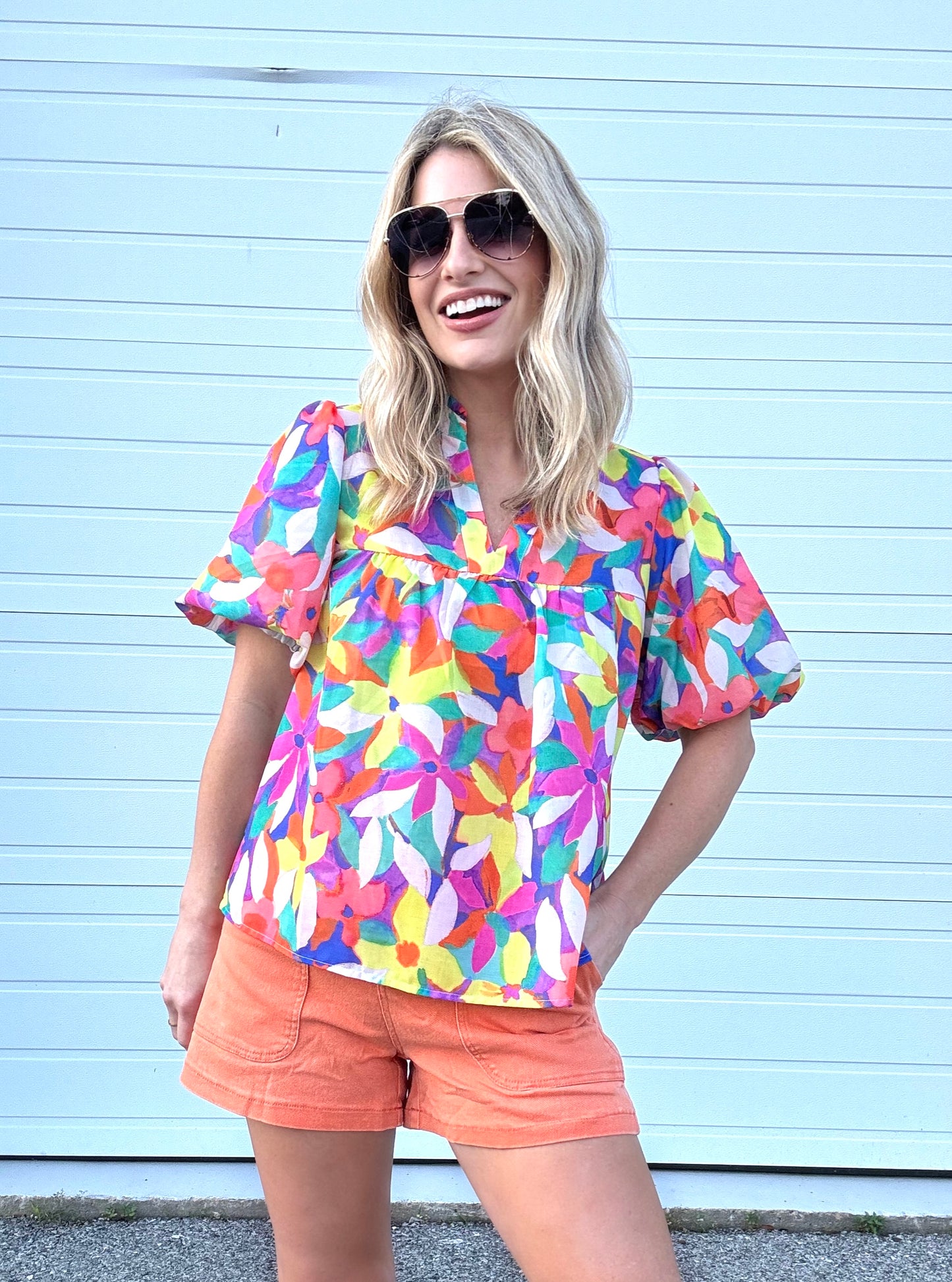 Brighten Your Day Floral Top