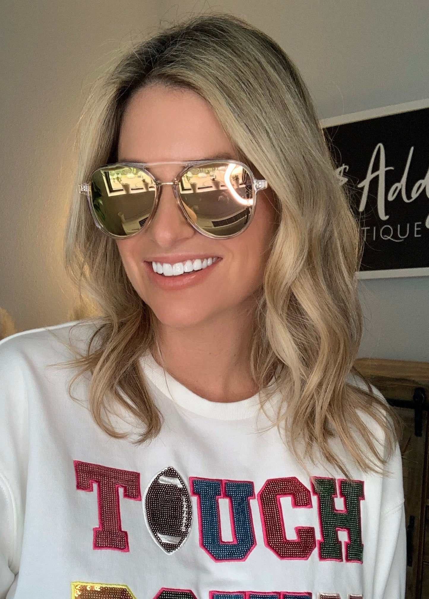 Sun Goddess Sunglasses With Rose Gold Lens