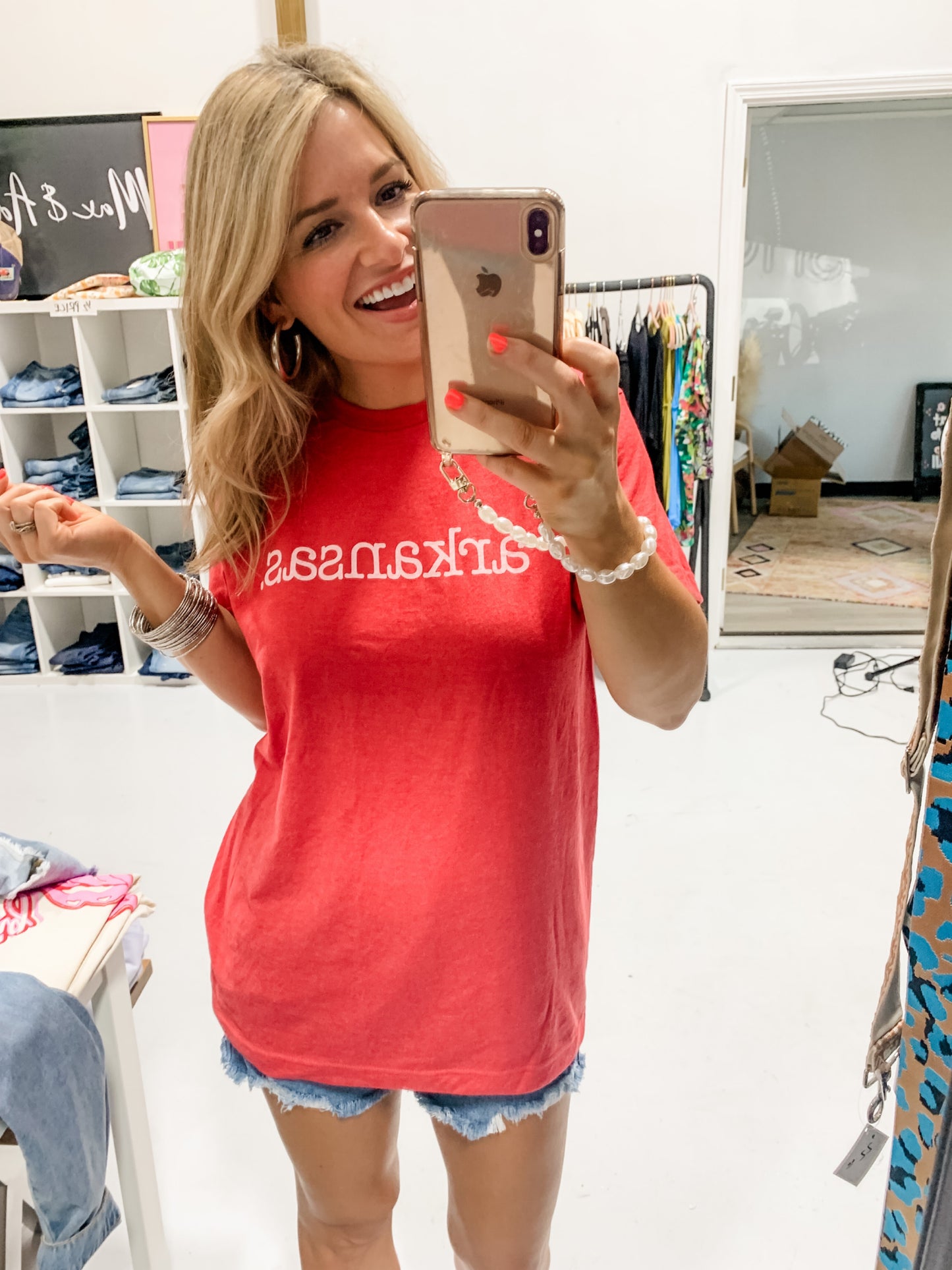 arkansas. Tee in Red