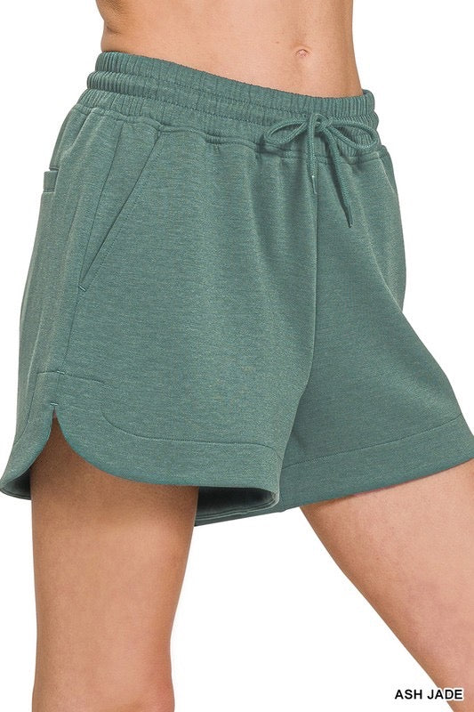It Takes Two Shorts in Ash Jade