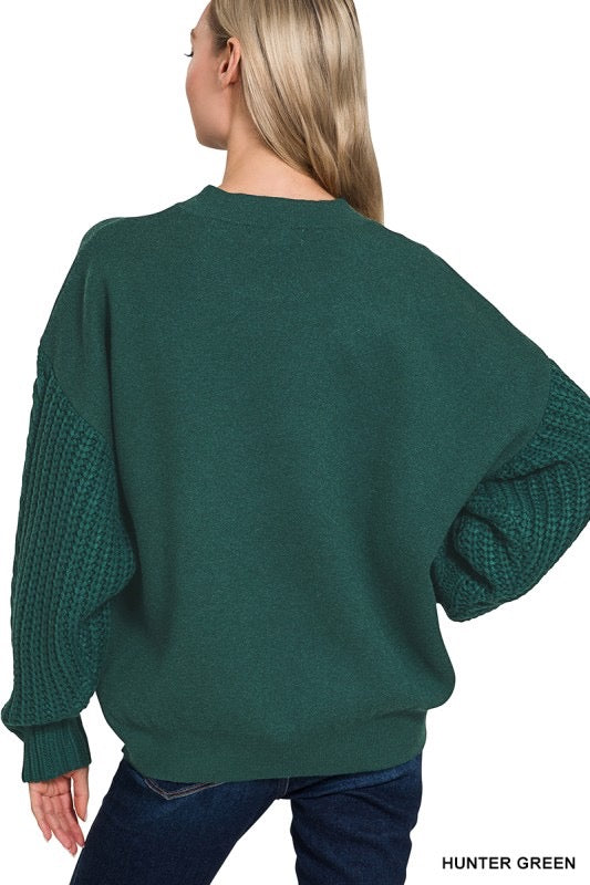 The Evergreen Cable Sweater