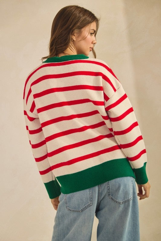 Peppermint Stripe Sweater