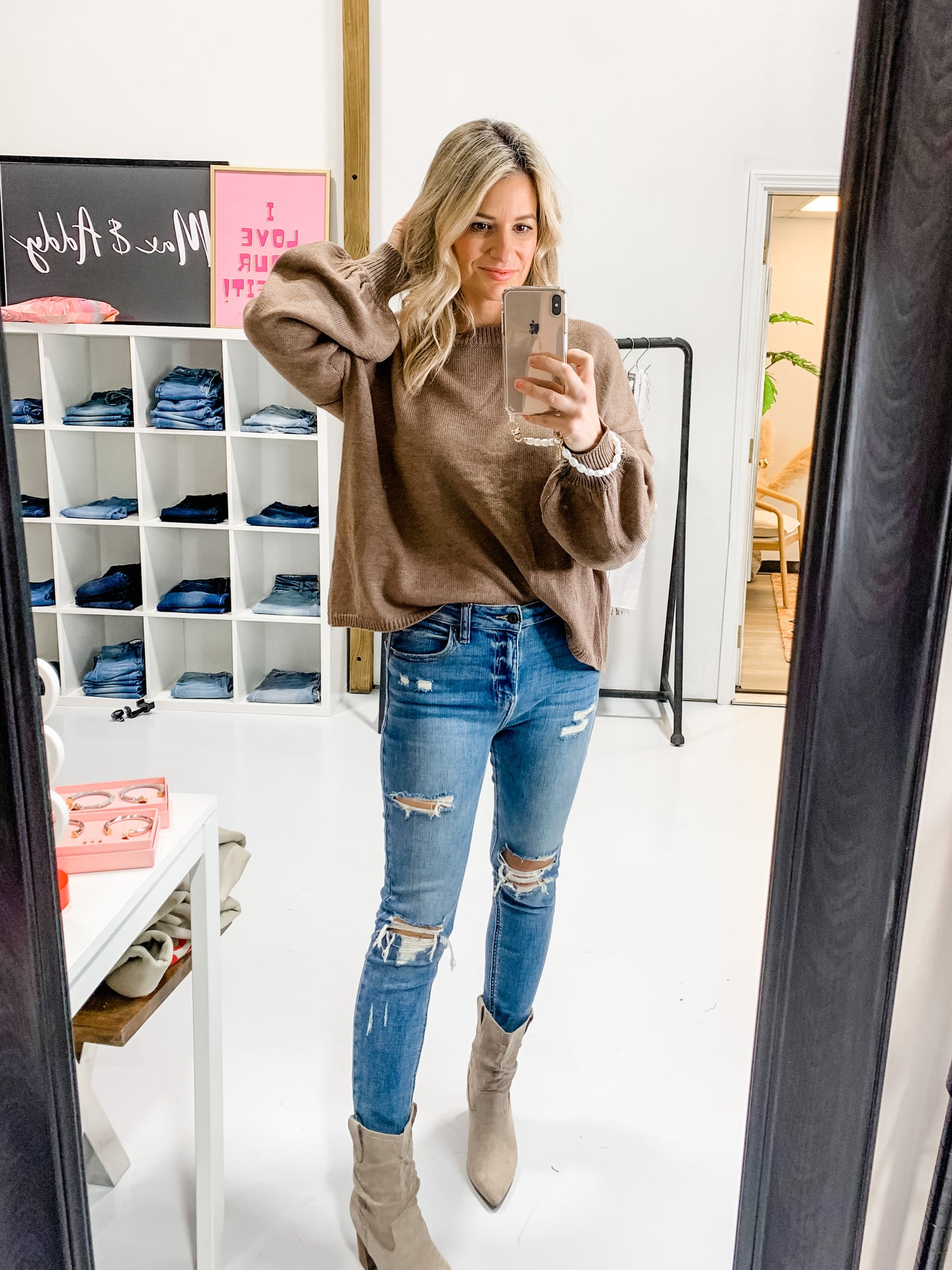 Take Your Time Sweater in Brown