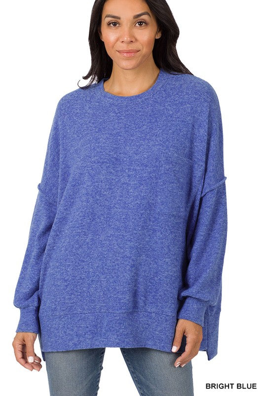 Worth The Wait Top in Bright Blue