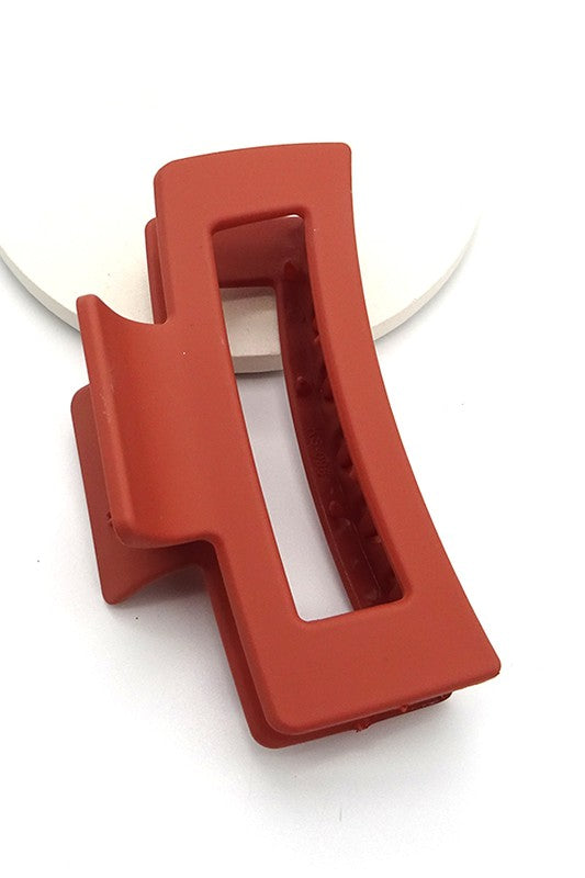 Large Claw Clip in Red Brown