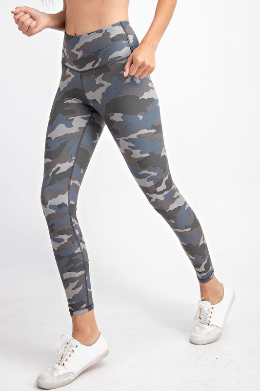 The BEST Leggings in Grey/Blue Camo