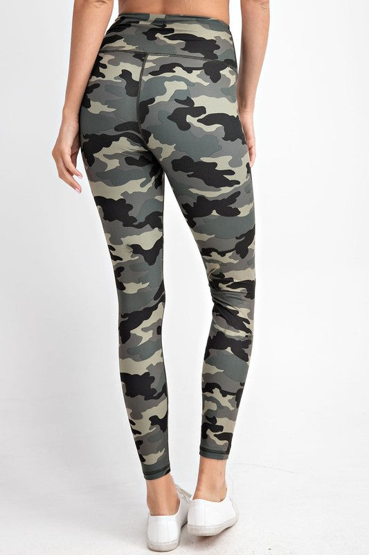 The BEST Leggings in Olive/Black Camo - SMALL