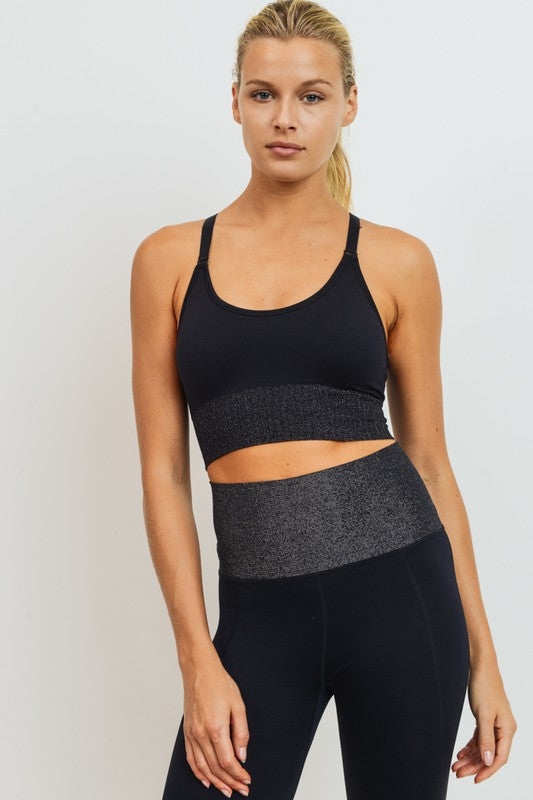 Glitter Infused Sports Bra