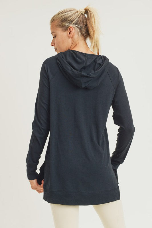 Crisp Morning Hoodie in Black-SMALL