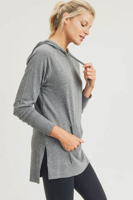 Crisp Morning Hoodie in Grey - 3XL