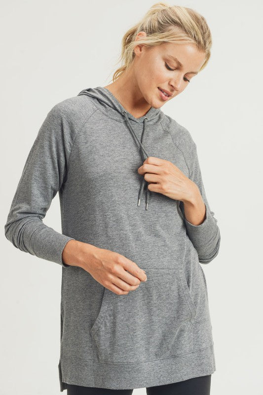 Crisp Morning Hoodie in Grey - 3XL