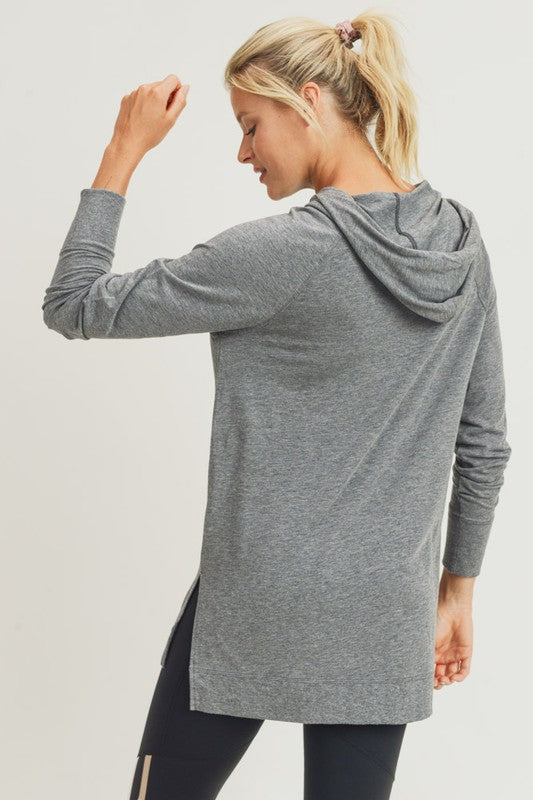 Crisp Morning Hoodie in Grey - 3XL