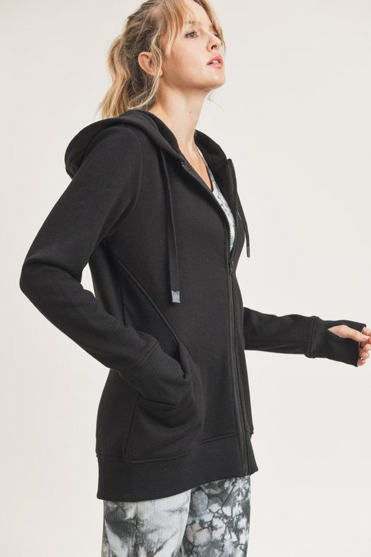 Let's Get Moving Jacket in Black-2X & 3X