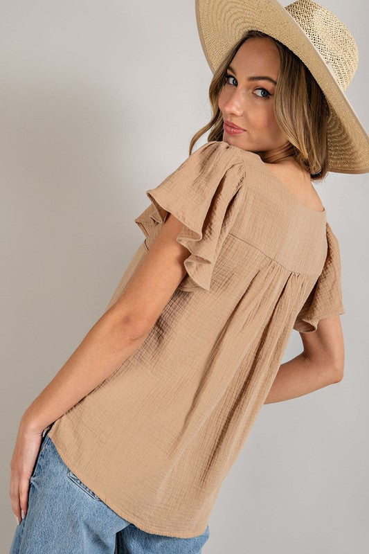 Keep It Cool Top in Coco