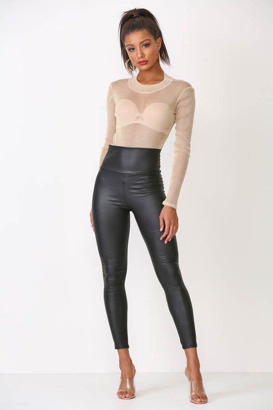 Date Night Faux Leather Leggings – Max & Addy