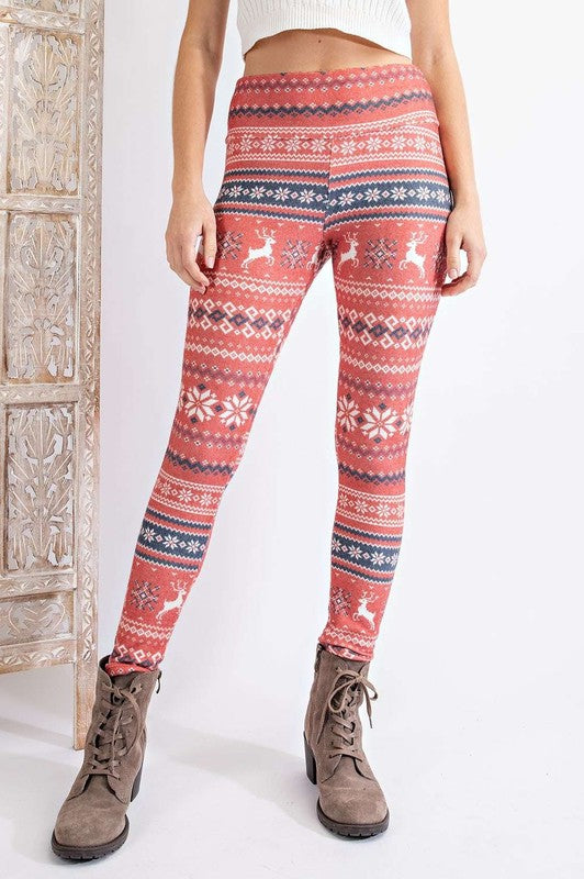 Oh Deer Fleeced Leggings