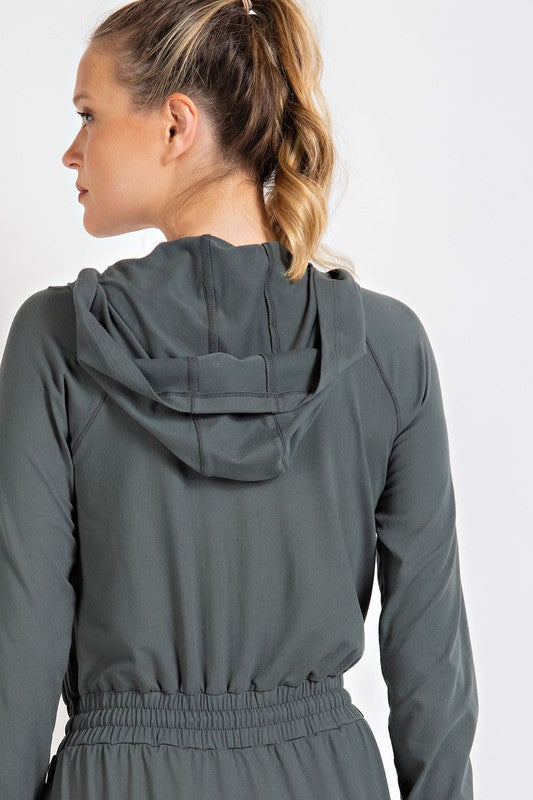 On The Go Athletic Dress in Smoked Spruce