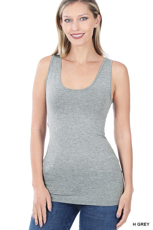 Seamless Tank in Light Grey
