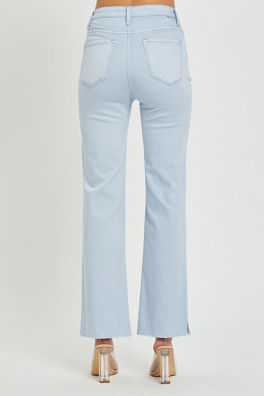 Ice Blue Straight Leg Jeans
