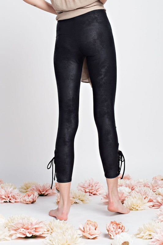 Lace Up Leggings - MEDIUM