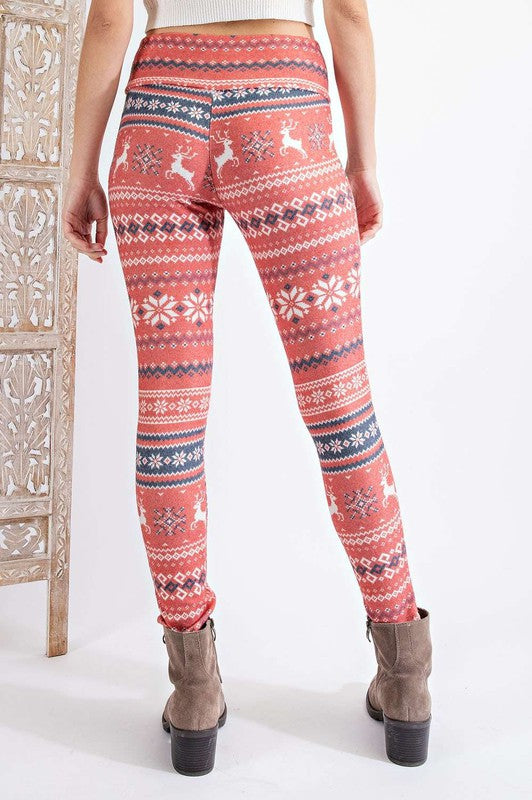 Oh Deer Fleeced Leggings