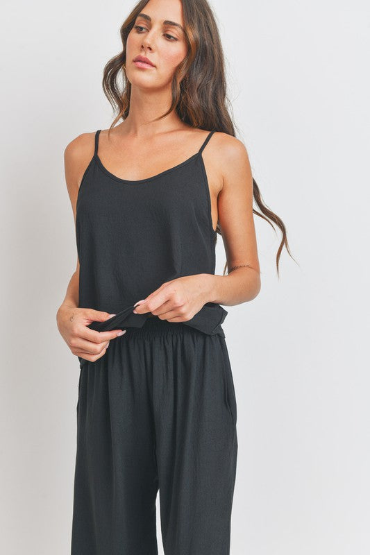 Here For It Tank Top in Black