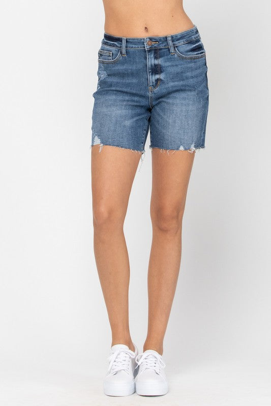 Leslie Denim Short Cutoffs