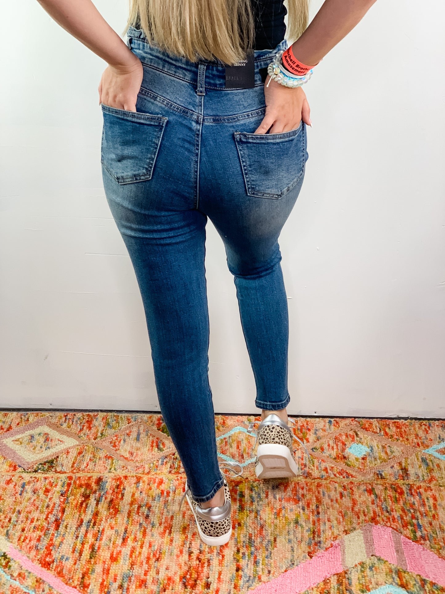 Paper Bag Waist Denim Skinnies