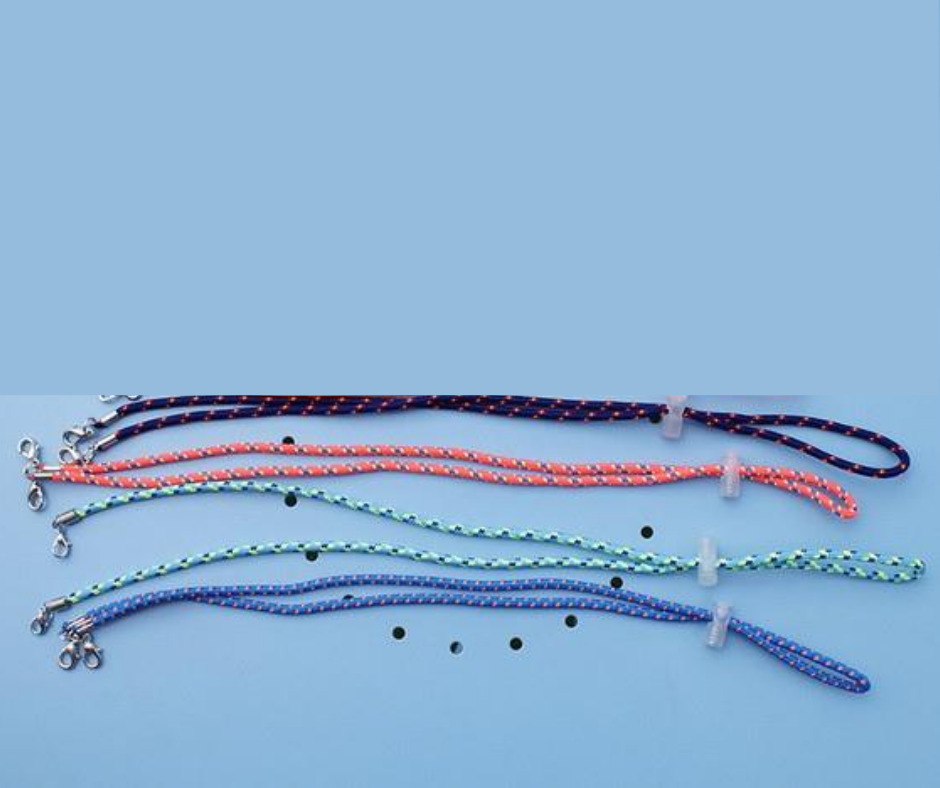 Adjustable Lanyard in Blue Dot
