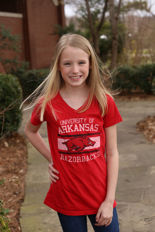 Razorback V-neck Shirt