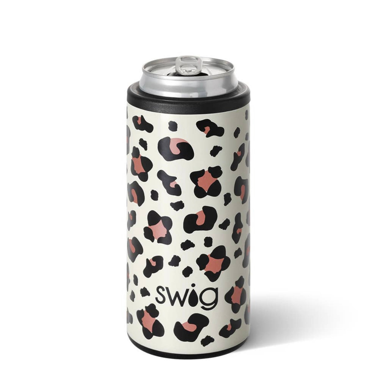 Leopard Slim Can Cooler