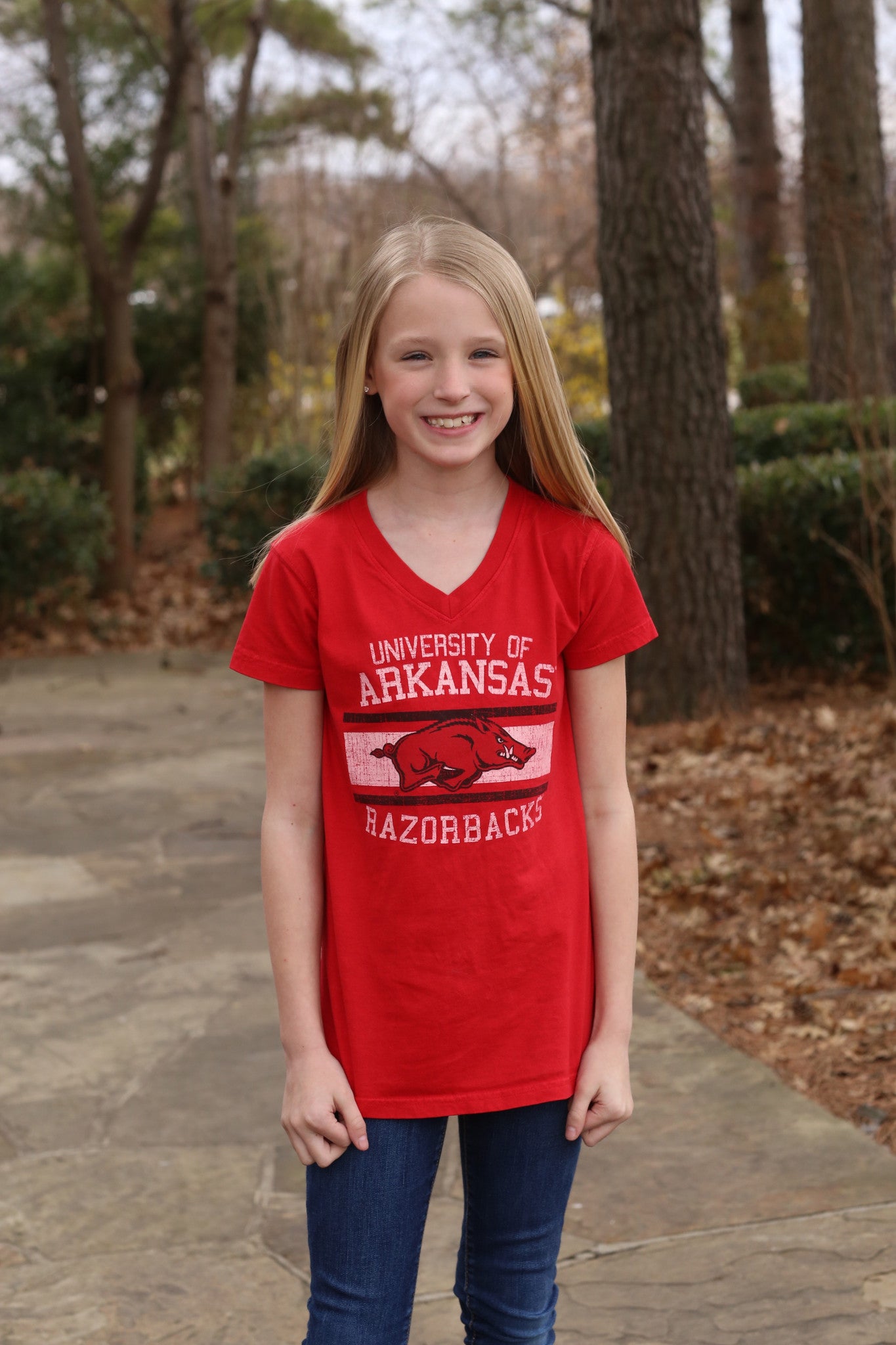Razorback V-neck Shirt