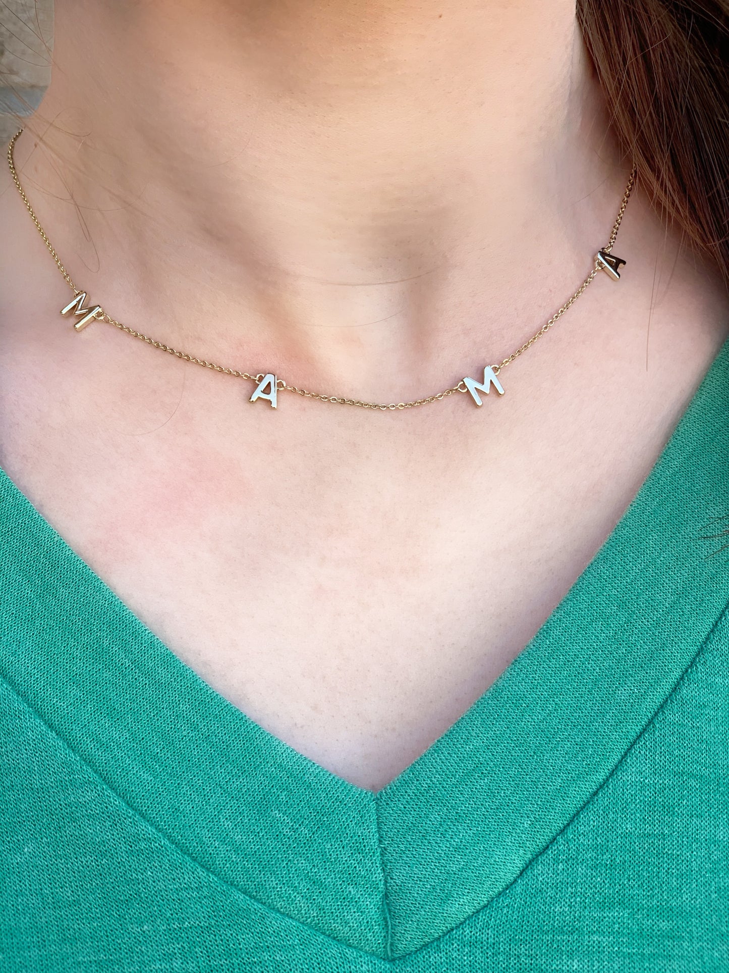 Mama Necklace in Gold